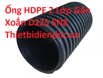 Ống HDPE 2 Lớp Gân Xoắn D225 SN8