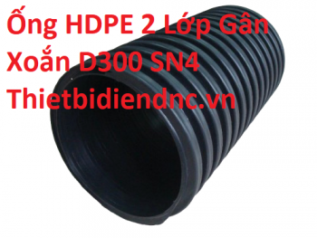 Ống HDPE 2 Lớp Gân Xoắn D300 SN4