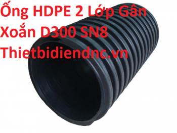 Ống HDPE 2 Lớp Gân Xoắn D300 SN8